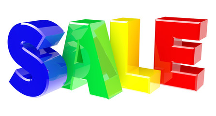 3D SALE word 3d rendering