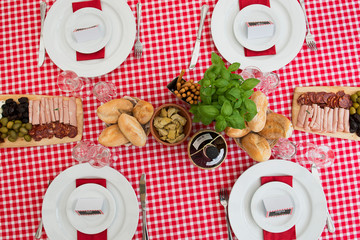 Italian food, sweet and savoury