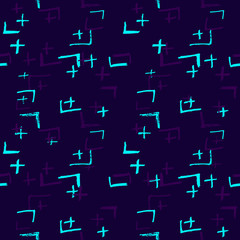 Tie Dye Japanese Geometric Autumn Seamless Pattern. Scribble Cartoon Doodle Craft Texture. Geo Wabi Sabi Bohemian Kimono Print. Boho Tie Dye Native Batik. Scribble Craft Doodle Seamless Collage