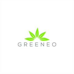 Nature green logo design