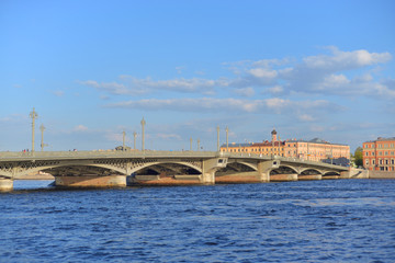 Annunciation bridge in St.Petersburg.