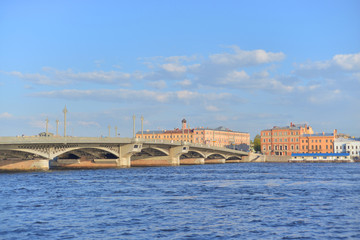 Naklejka premium Annunciation bridge in St.Petersburg.