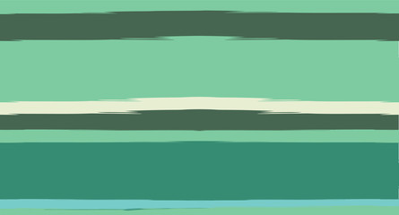 Obraz premium Green, Turquoise Vector Watercolor Sailor Stripes Suit Seamless Summer Pattern. Horizontal Brushstrokes Trace Vintage Grunge Textile Clothe Design. Ink Painted Trendy Trace, Geometric Uneven Prints.