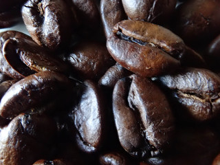 Coffee beans ready to be ground and brewed