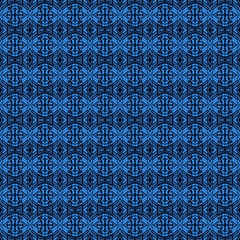dark seamless pattern with black, dodger blue and midnight blue colors. digital vintage graphic for wallpaper, prints, fabric tiles or wrapping paper