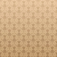 Fototapeta premium Brown background wallpaper in vintage style vector image