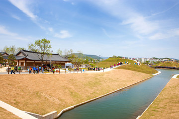 Fototapeta premium Suncheonman Garden is a famous tourist spot in Korea.