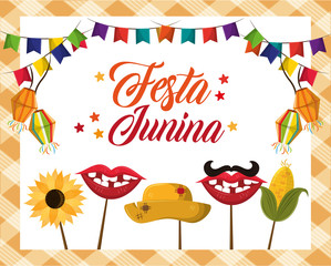 festa junina concept cartoon