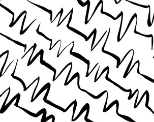 Brush grunge pattern. White and black vector.