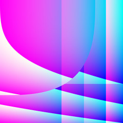 Abstract white-blue-pink illustration, digital pattern