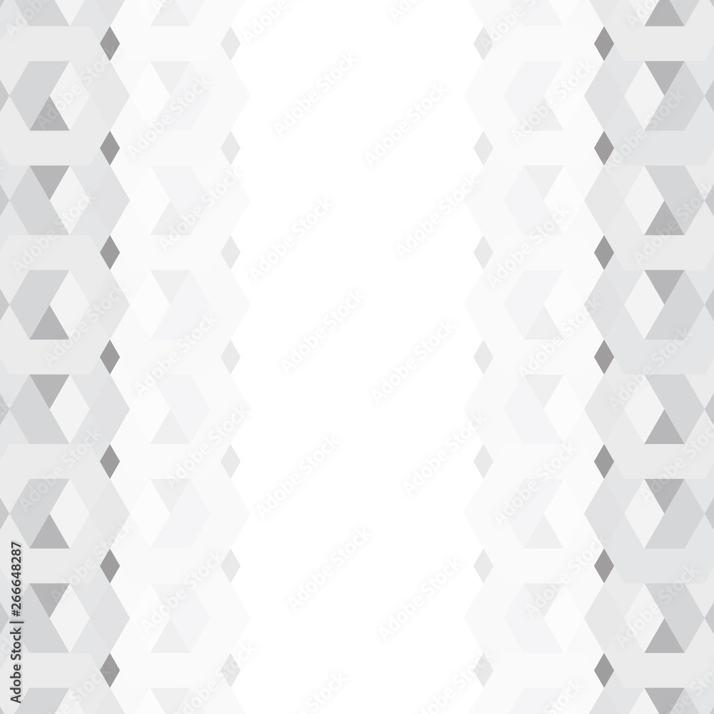 Poster gray 3d hexagonal pattern background