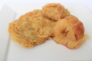 fried tempe tofu and cassava, menu for breaking the fast in the month of Ramadhan