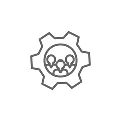 Team men outline icon. Elements of Business illustration line icon. Signs and symbols can be used for web, logo, mobile app, UI, UX