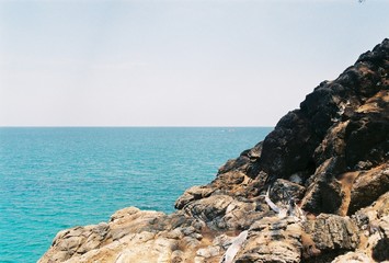 Rock sea and clear sky