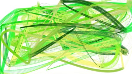 painted chaos strokes with yellow green, forest green and beige colors. can be used as wallpaper, poster or background for social media illustration