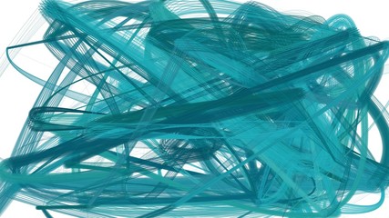 artistic teal blue, dark cyan and powder blue color brush strokes. abstract painting can be used as wallpaper, poster or background for social media illustration
