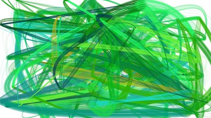 painted lime green, forest green and tea green color chaos strokes. can be used as wallpaper, poster or background for social media illustration