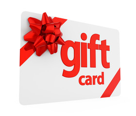 Gift Card Isolated