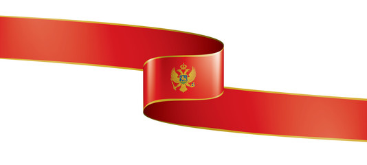 montenegro flag, vector illustration on a white background