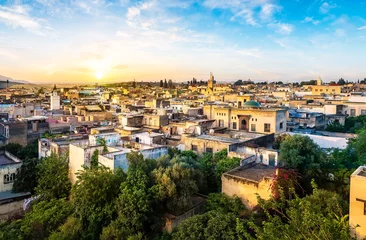  Panorama of Old Medina in Fes city, Morocco © Serenity-H