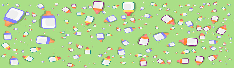 Baby milk feeding bottle design illustration 