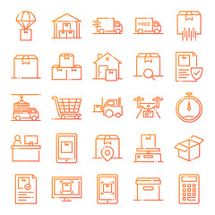 Logistic icons pack