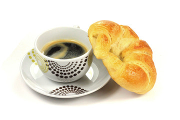 croissant et café