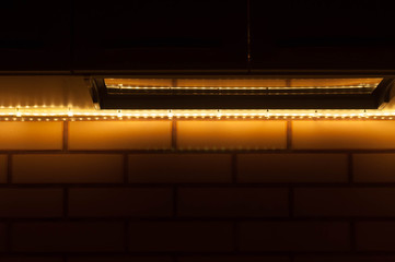 How to make good lighting in the kitchen at home with your hands