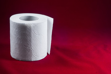 White toilet roll for hygienic use