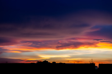 Natural Sky Sunset or sunrise background.