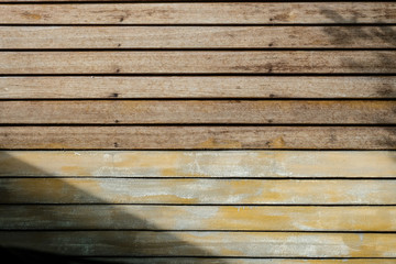 Fototapeta premium Dark brown wood background, old wood planks