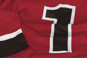 Hockey jersey dark red color