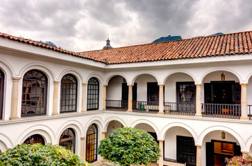 Fototapeta na wymiar Bogota, Colonial House in La Candelaria