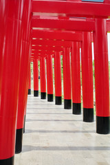 Red Japanese Arch Structure