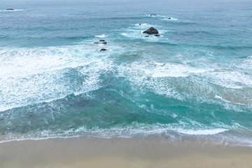 Fototapeta na wymiar scenic beach landscape at Carmel