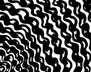 Obraz premium Brush grunge pattern. White and black vector.