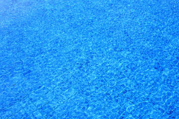 Turquoise blue swimming pool. Abstract background design pattern.