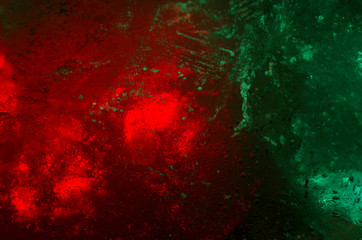Abstract mysterious frozen glowing colors