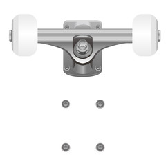 skateboard parts illustration (wheel/track etc.)