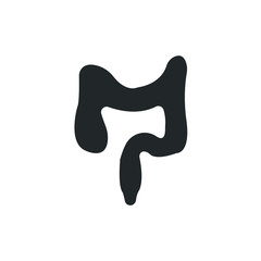 bowels icon. Vector illustration. Organ icon vector