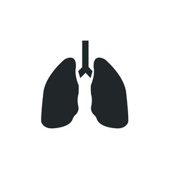 lungs icon. Vector illustration. Organ icon vector