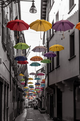 Belluno street umbrellas 