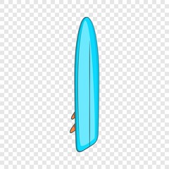 Surfboard icon. Cartoon illustration of surfboard vector icon for web design