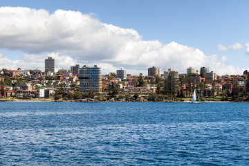 Fototapeta premium View of residential homes and apartments