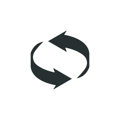 curved arrow icon vector. curve arrow icon. Vector illustration