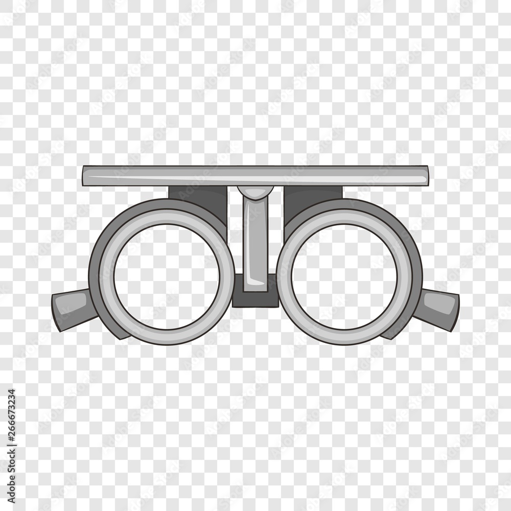 Poster frame for checking vision icon. cartoon illustration of frame for cheking vision vector icon for web