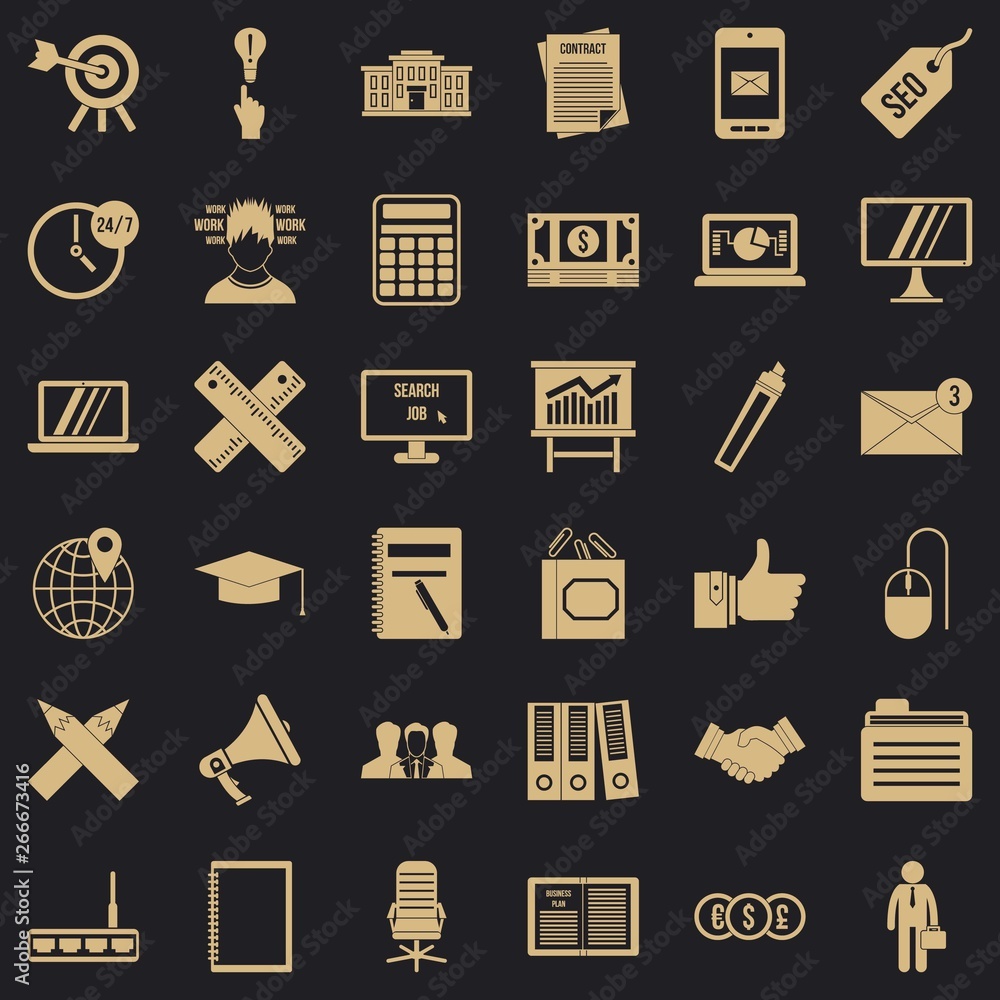 Aufkleber payment icons set. simple style of 36 payment vector icons for web for any design