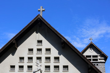 Eglise Notre-Dame des Alpes. Le Fayet. / Church of Our Lady of the Alps. The Fayet.