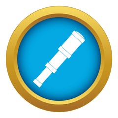 Spyglass icon blue vector isolated on white background for any design