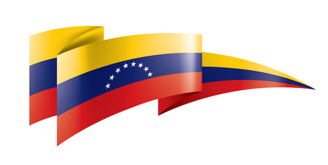 Venezuela flag, vector illustration on a white background
